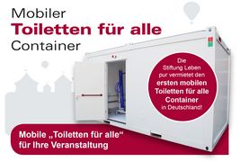 Mobiler "Toiletten für alle"-Container