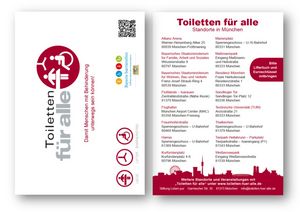 Postkarte "Toiletten für alle" Postkarte "Toiletten für alle" München