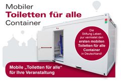 Mobiler 'Toiletten für alle'-Container